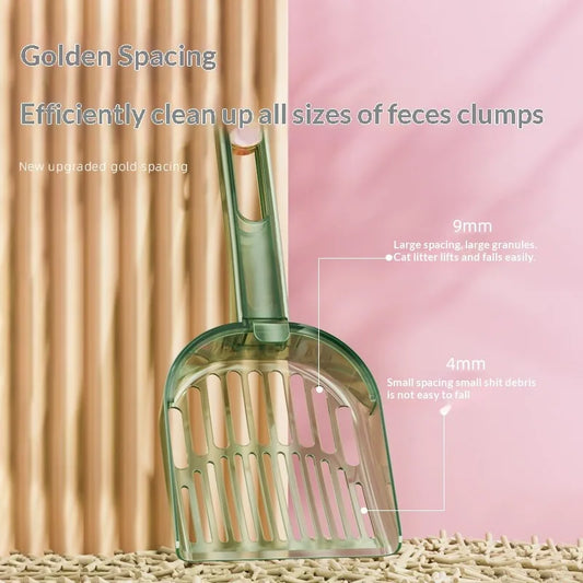 Adjustable Sieve Cat Litter Sifter Scoop, Transparent Hard PC Material, Compatible With Various Cat Litter for Household Users
