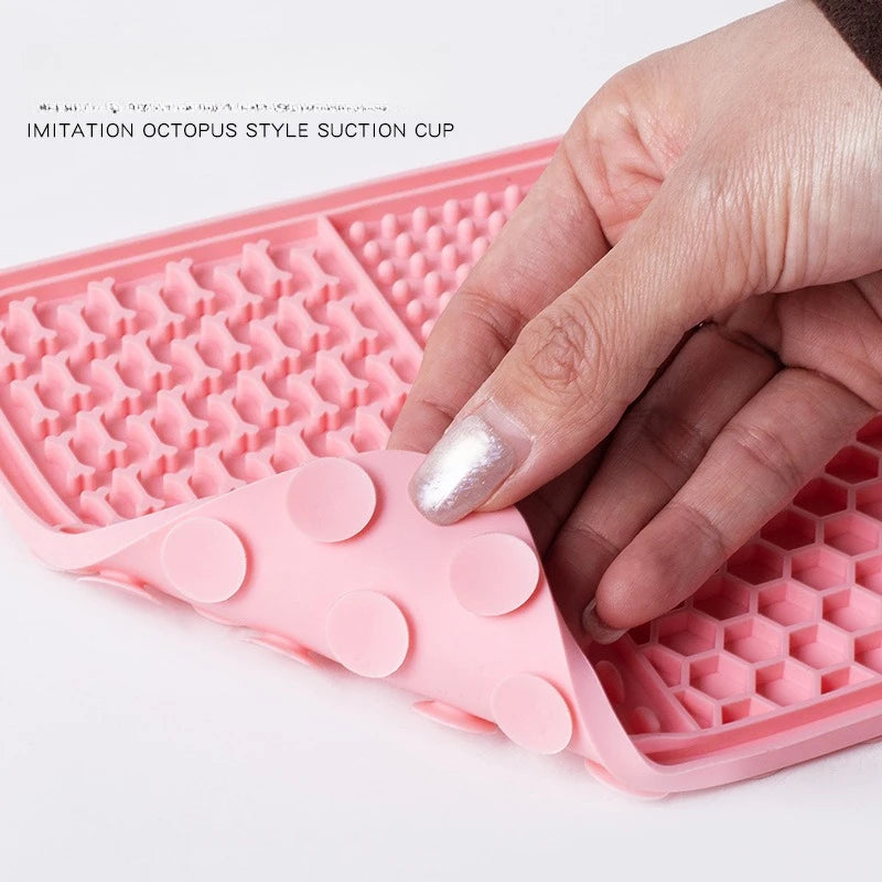 Dog Cat licking mat, silicone suction cup slow feeder, anti-choking slow feeder