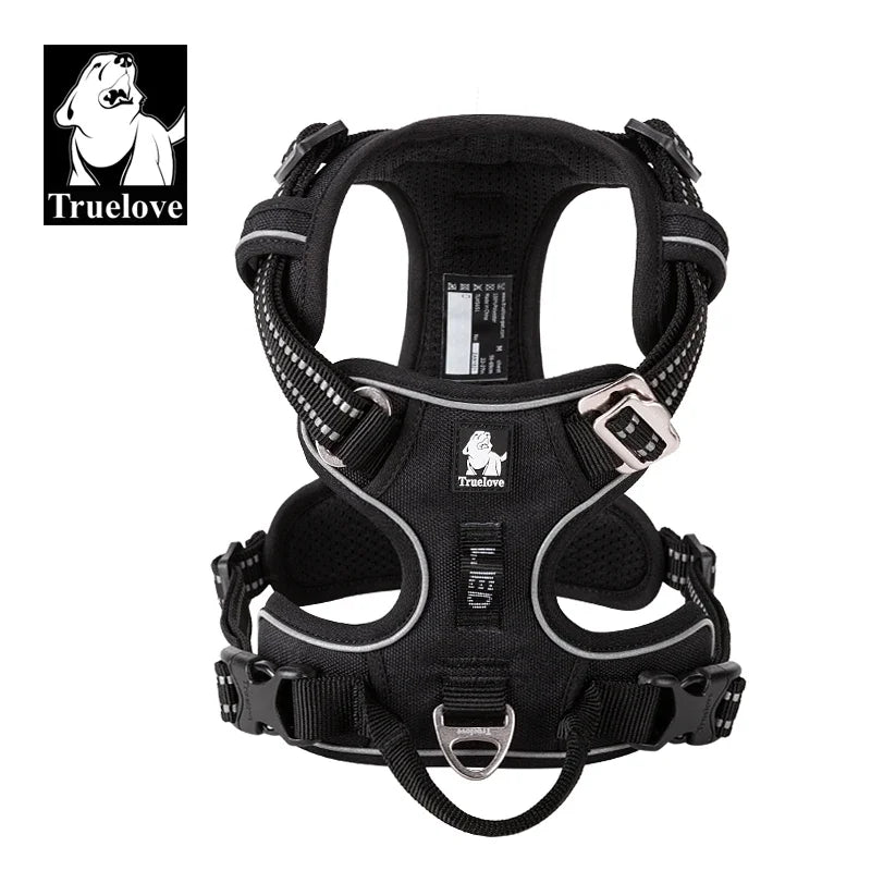 Pet Reflective Nylon Dog Harness No Pull Adjustable Medium Large Vest Safety Lead Walking Running