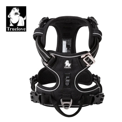 Pet Reflective Nylon Dog Harness No Pull Adjustable Medium Large Vest Safety Lead Walking Running