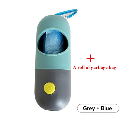 Led Light Poop Bags Dispenser Outdoor Portable Pet Trash Bags Dog Cat Cleaning Supplies Accessories