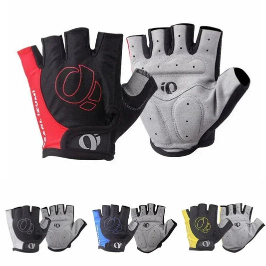 Cycling Gloves Half Finger Gel Anti-Slip Anti-Sweat Road Bike, Gym, Weight Training Protection