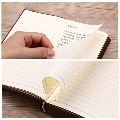 Portable Vintage Leather Notebook Diary Journal Stationery Gift And Easy To Use