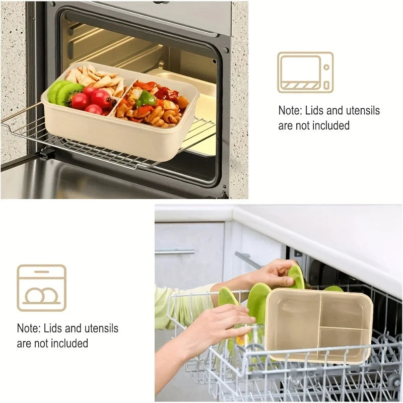 1pc Insulated Lunch Box, Bento Box for Students, Portable Sealed Compartment Container