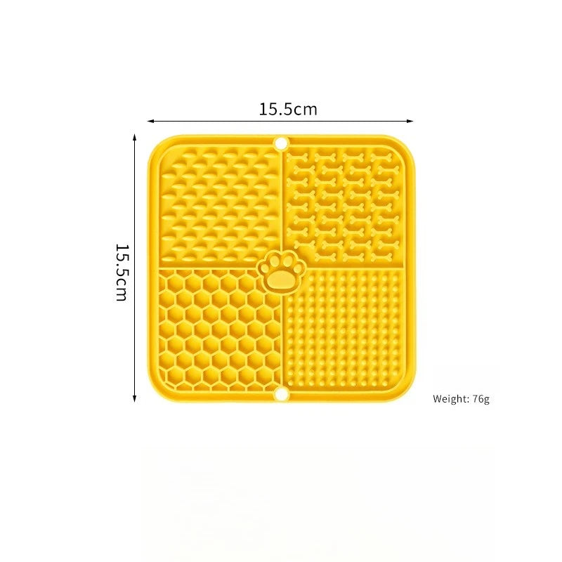 Dog Cat licking mat, silicone suction cup slow feeder, anti-choking slow feeder