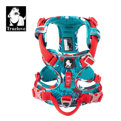 Pet Reflective Nylon Dog Harness No Pull Adjustable Medium Large Vest Safety Lead Walking Running