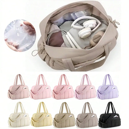 Large Capacity Gym Bag , Duffle for Travel with Wet Pocket, Lightweight Carry Weekender,  Multi-compartments Waterproof Shoulder Bag