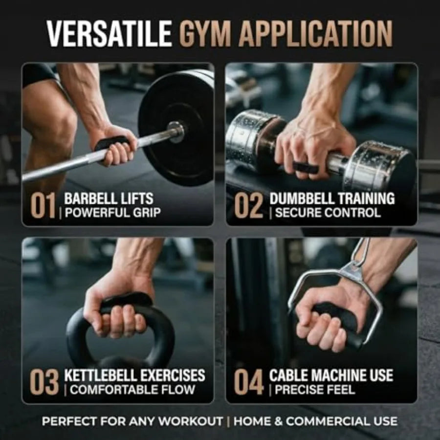 Gym Grips Anti-Slip for Weight Lifting Silicone Workout Grips Pads for Palm Callus Protection, Ergonomic Gym Glove