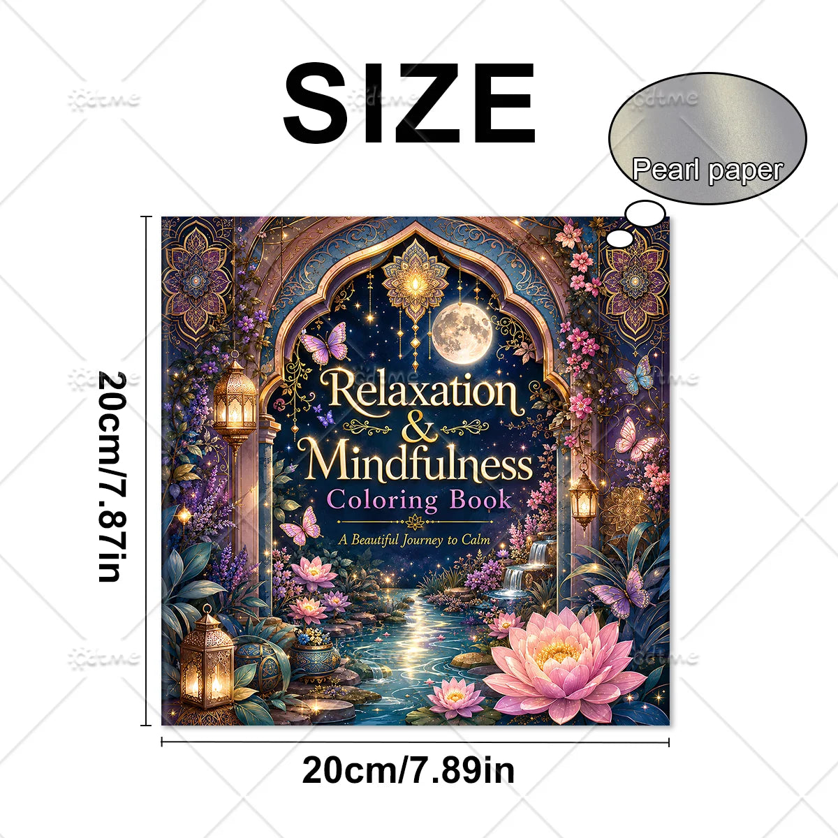 Relaxation & Mindfulness Coloring Book for Adults Featuring Cute Cozy Daily Activities for Relaxation