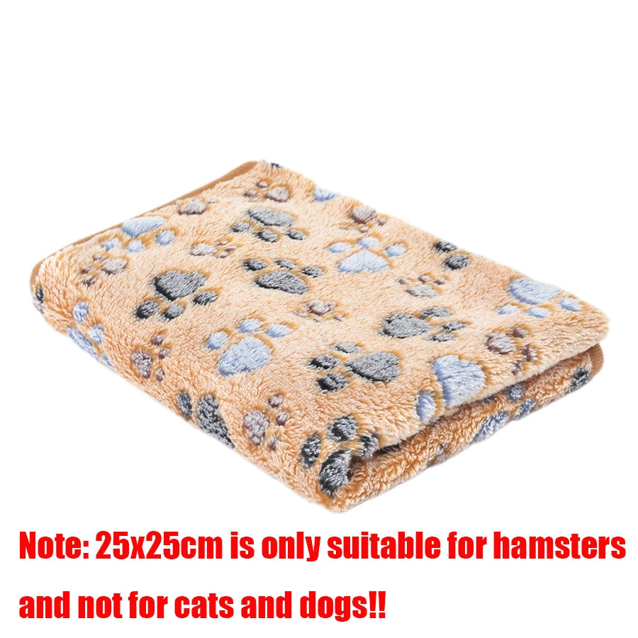 Soft Fluffy High Quality Pet Blanket Flannel Dog Sleeping Blanket Warm Comfortable Blanket for Cat Dog