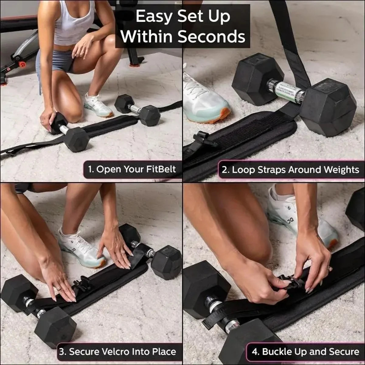 Adjustable Weighted Waist Belt for Workouts, Dumbbell Training & Hip Shaping, Home Gym Fitness Equipment