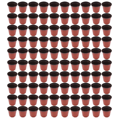 100-Pack Plastic Plants Nursery Pot/Pots Seedlings Flower Plant Container Seed Starting Pots