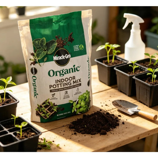 Miracle-Gro Organic Indoor Potting Mix, For Indoor Container Plants, 8 QT.