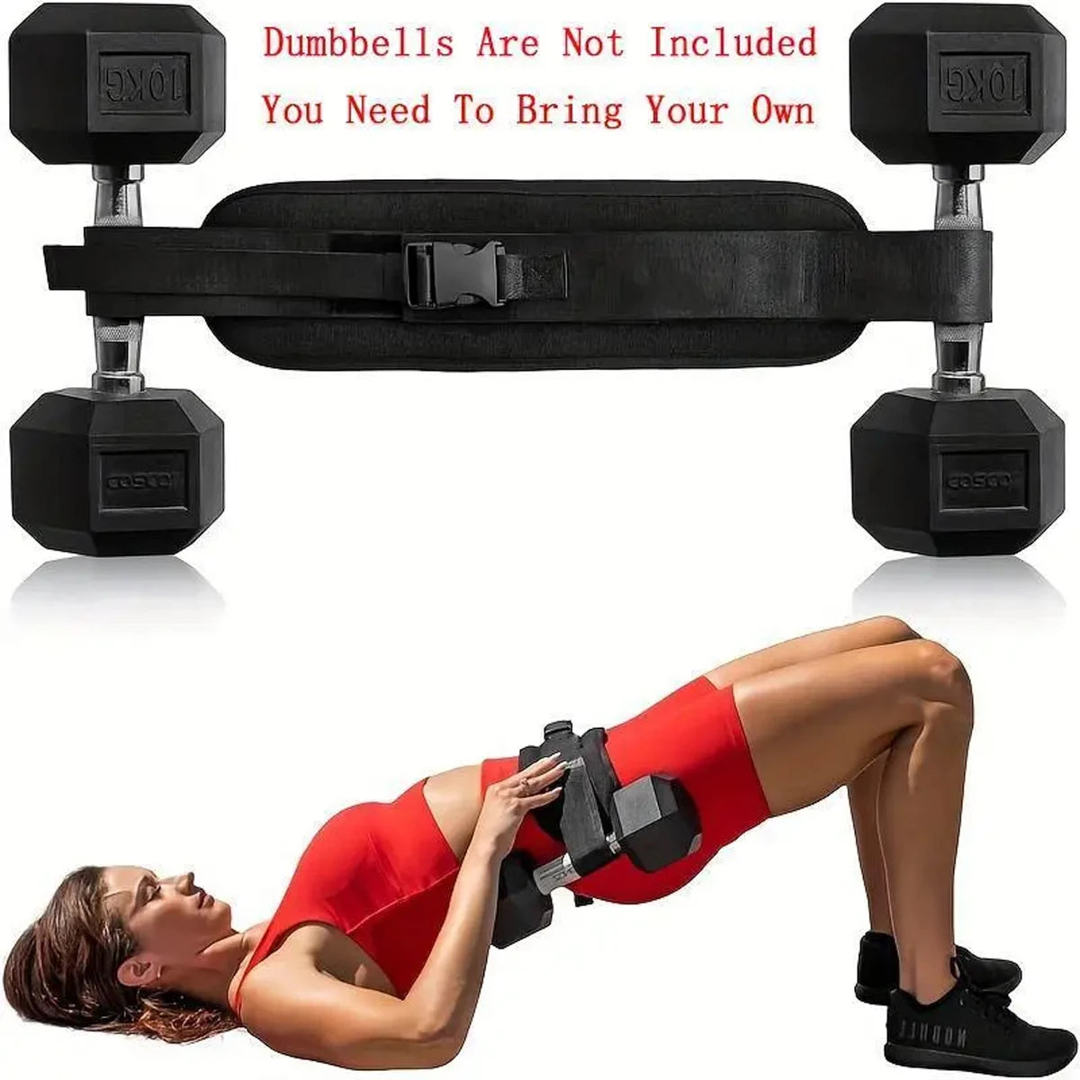Adjustable Weighted Waist Belt for Workouts, Dumbbell Training & Hip Shaping, Home Gym Fitness Equipment