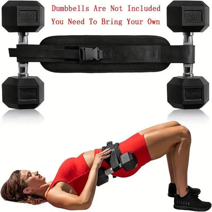 Adjustable Weighted Waist Belt for Workouts, Dumbbell Training & Hip Shaping, Home Gym Fitness Equipment