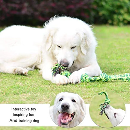 Dogs and Aggressive Chewers, Durable, 5-Knot Rope Tug, Heavy Duty Chew Sturdy Cotton
