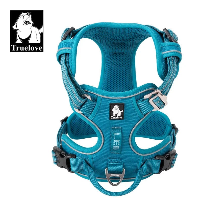 Pet Reflective Nylon Dog Harness No Pull Adjustable Medium Large Vest Safety Lead Walking Running