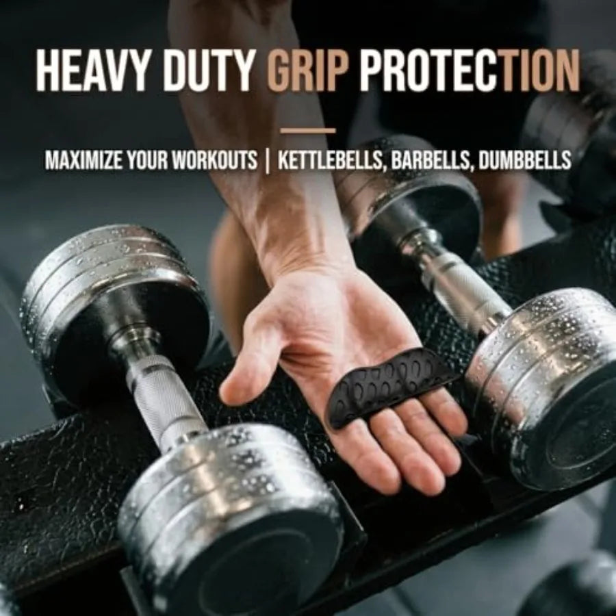 Gym Grips Anti-Slip for Weight Lifting Silicone Workout Grips Pads for Palm Callus Protection, Ergonomic Gym Glove