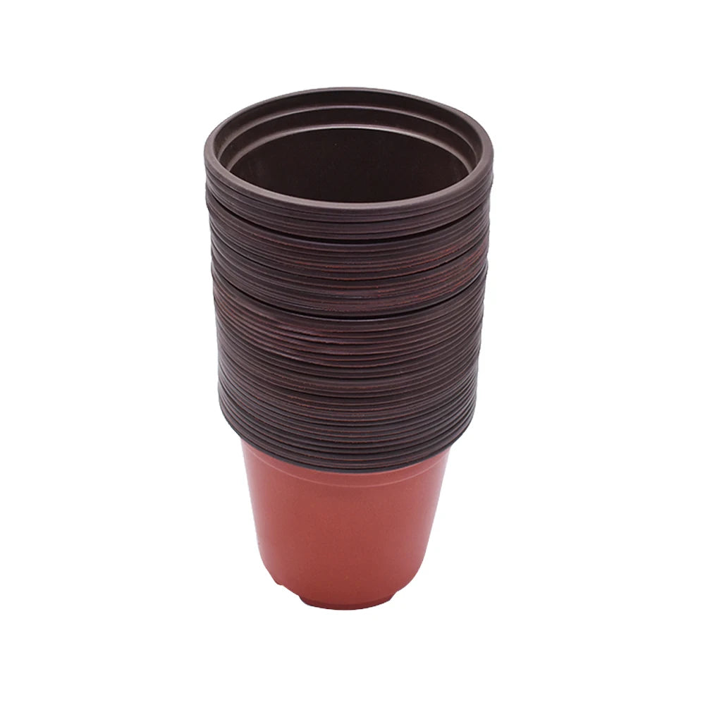 100-Pack Plastic Plants Nursery Pot/Pots Seedlings Flower Plant Container Seed Starting Pots