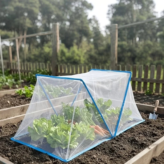 Foldable Garden Cover Mesh Plant Protection Tent Insect Proof Arched Greenhouse, Easy To Install, Breathable Non Stuffy Seedling Cultivation