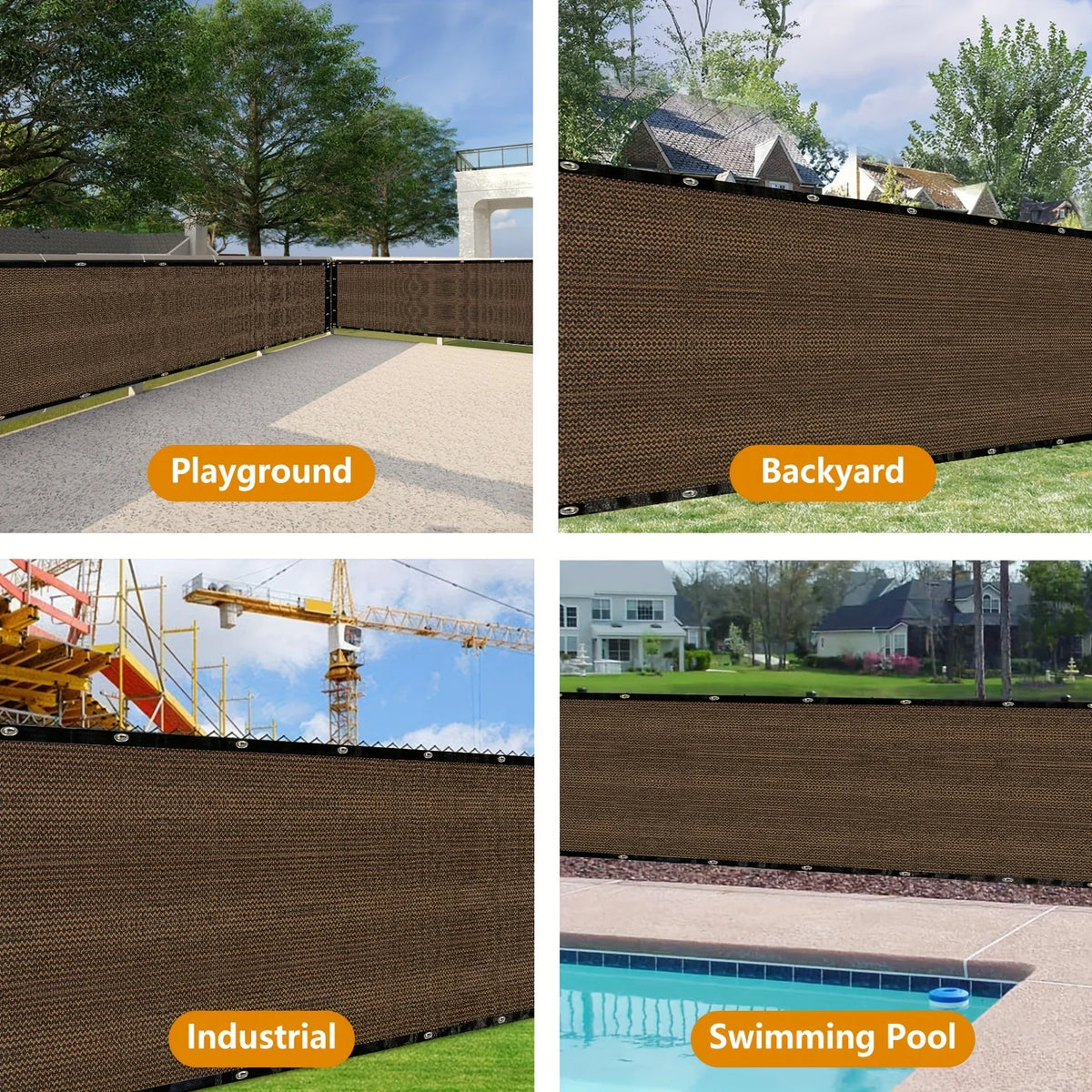 Plant Sunshade Nets, Outdoor Sunshade Nets, High-Density Polyethylene Mesh with Copper Grommets, Uv-Resistant, Breathable and Light-Blocking