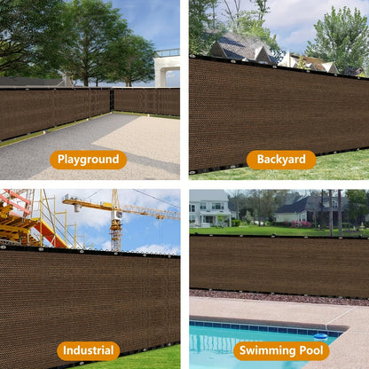 Plant Sunshade Nets, Outdoor Sunshade Nets, High-Density Polyethylene Mesh with Copper Grommets, Uv-Resistant, Breathable and Light-Blocking