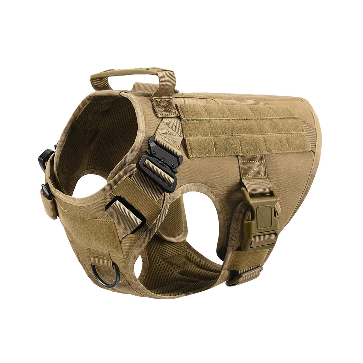 Tactical Dog Harness Collar Leash For Medium Large Dogs Pet Training Walking