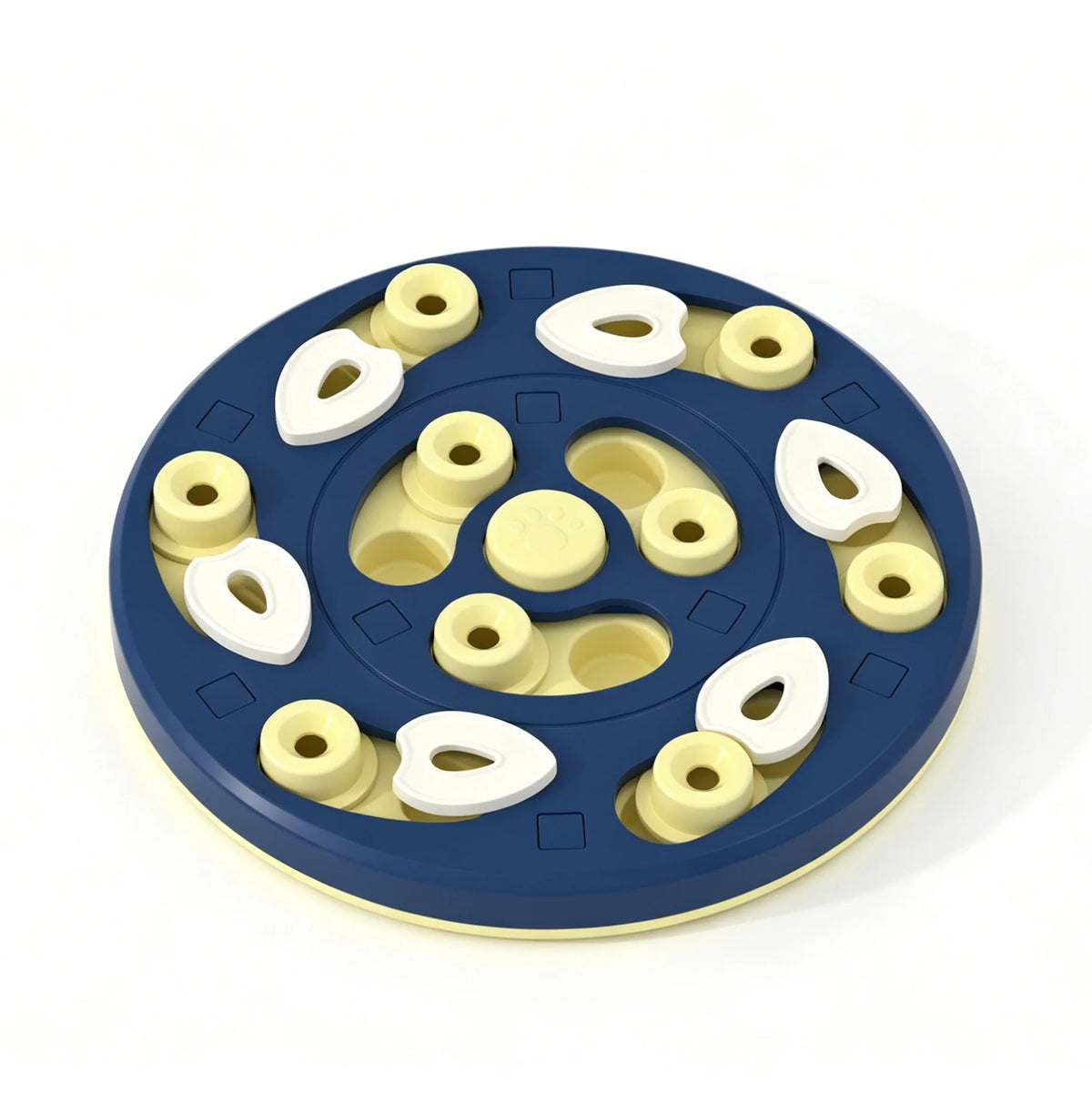 Interactive Cat Slow Feeder Puzzle Maze Toy, Anti-Choke Pet Treat Dispenser Bowl for Kitten Small Dog, Food Grade