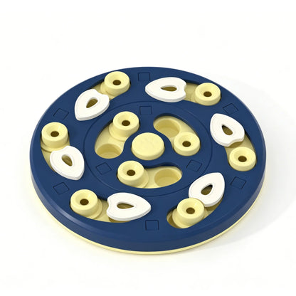 Interactive Cat Slow Feeder Puzzle Maze Toy, Anti-Choke Pet Treat Dispenser Bowl for Kitten Small Dog, Food Grade