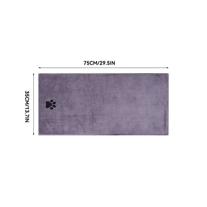 3 Size Options Microfiber Pet Bath Towel Embroidered Super Soft Absorbent Cat Dogs Grooming Supplies