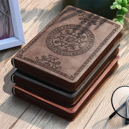 Portable Vintage Leather Notebook Diary Journal Stationery Gift And Easy To Use