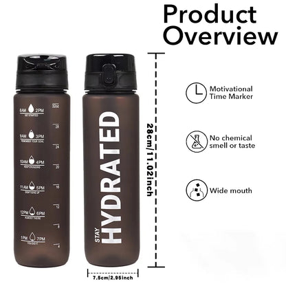1L Water Bottle Portable Sport Leakproof Gym Bottle for Outdoor Travel Fitness Cycling
