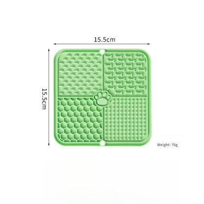 Dog Cat licking mat, silicone suction cup slow feeder, anti-choking slow feeder