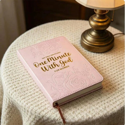 One Minute with God for Men: 365 Devotions - Brown Faux Leather FlexCove Bound Book - Inspirational Daily Readings for  Men