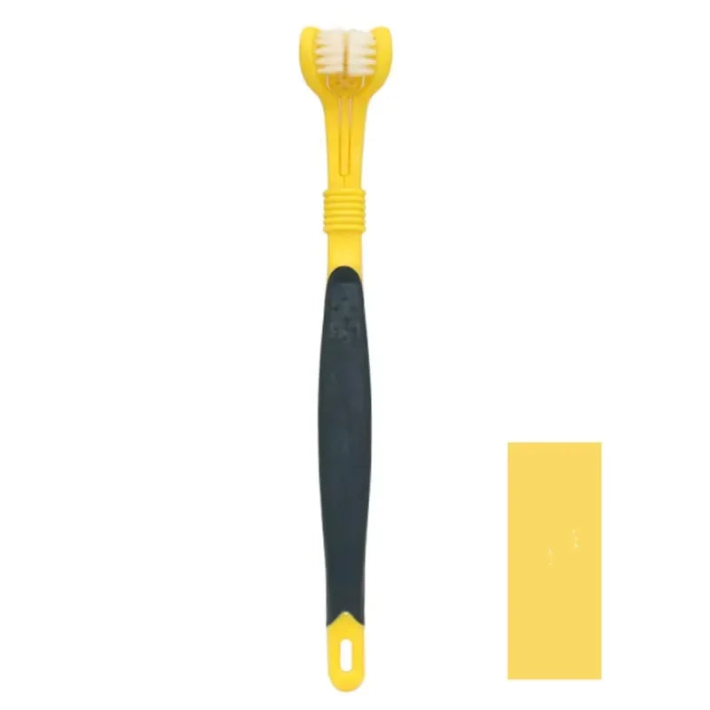 3-Sided Pet Toothbrush Dog Removing Bad Breath Tartar Cleaning Mouth Pet Cat Dental Care