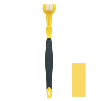 3-Sided Pet Toothbrush Dog Removing Bad Breath Tartar Cleaning Mouth Pet Cat Dental Care