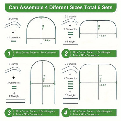 Garden Mesh Netting Kit,Greenhouse Hoops Grow Tunnel,Blankets for Outdoor Plants,Bird Netting Protection for Fruit Vegetable Flowers