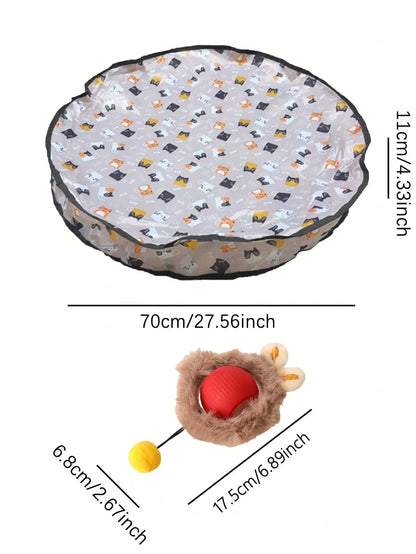 Cat Hunting Toy Set, Electric Ball With Lighting, Chasing, USB Rechargeable, Kitten & Pet Supplies