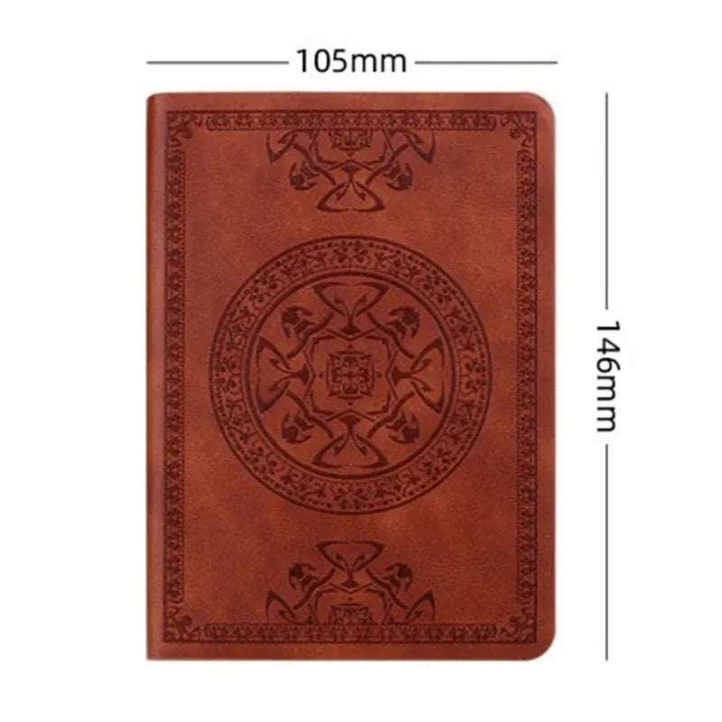 Portable Vintage Leather Notebook Diary Journal Stationery Gift And Easy To Use