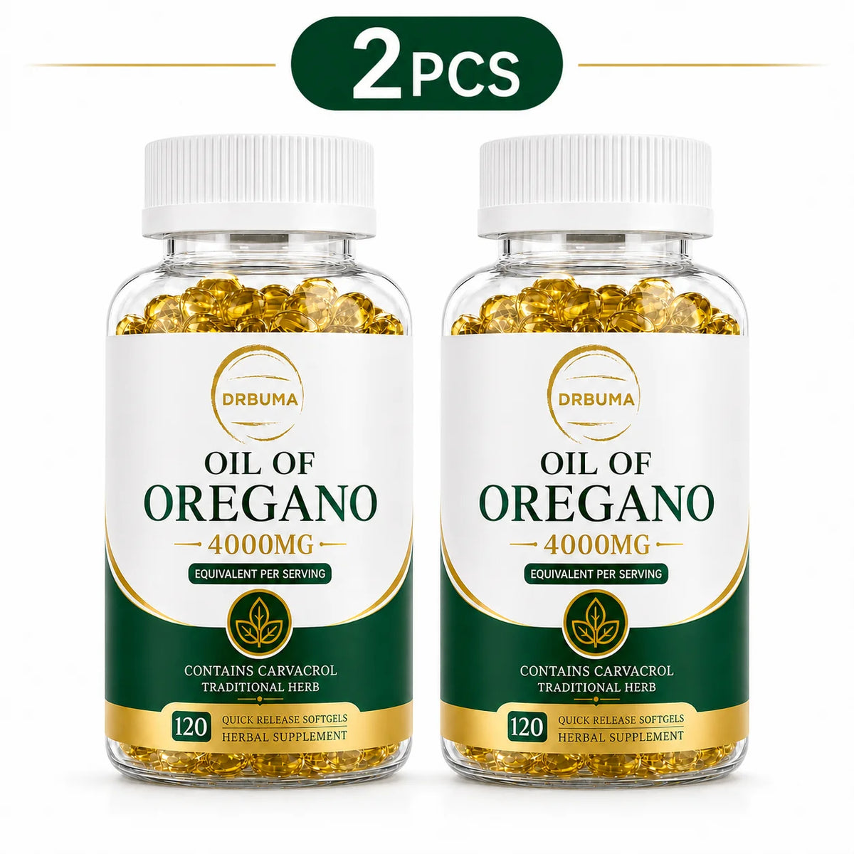 120-Count Oregano Oil Softgels, Herbal Botanical Dietary Supplement Capsules for Adults; Fast-Release Softgels, Easy to Swallow, Ideal for Daily Dietary Routine, Suitable for People Pursuing a Healthy Lifestyle