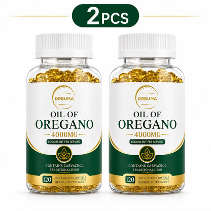 120-Count Oregano Oil Softgels, Herbal Botanical Dietary Supplement Capsules for Adults; Fast-Release Softgels, Easy to Swallow, Ideal for Daily Dietary Routine, Suitable for People Pursuing a Healthy Lifestyle
