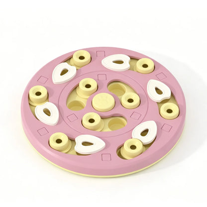 Interactive Cat Slow Feeder Puzzle Maze Toy, Anti-Choke Pet Treat Dispenser Bowl for Kitten Small Dog, Food Grade