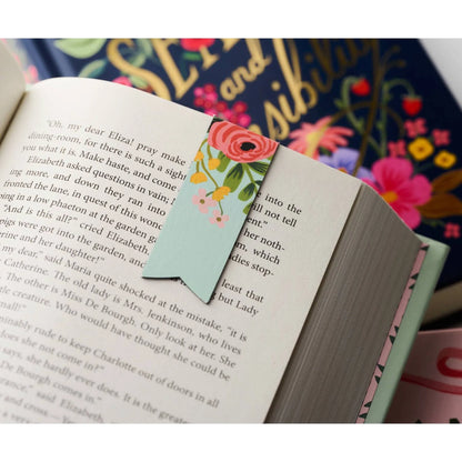 Garden Floral Magnetic Bookmark Set, Multicolor Paper Page Clips For Books Journals Planners Reading Gifts