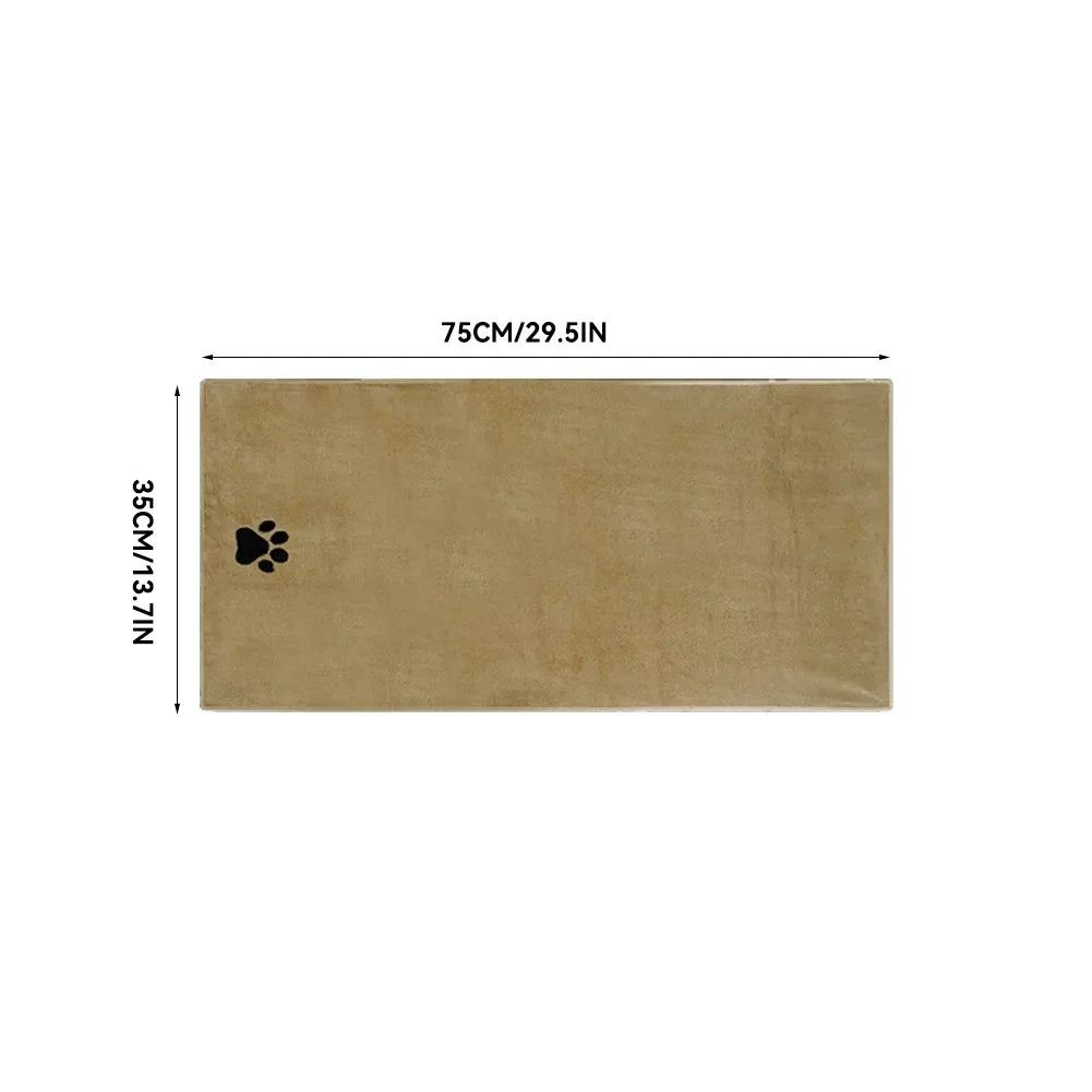 3 Size Options Microfiber Pet Bath Towel Embroidered Super Soft Absorbent Cat Dogs Grooming Supplies