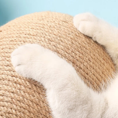 Pet Cat Scratching Ball Kitten Rope Grinding Paws Claw Interactive Toy