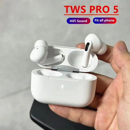 TWS Pro 5 Wireless Bluetooth Headphones ANC Noise Reduction Earbuds HiFi Sound Low Latency for IPhone Android