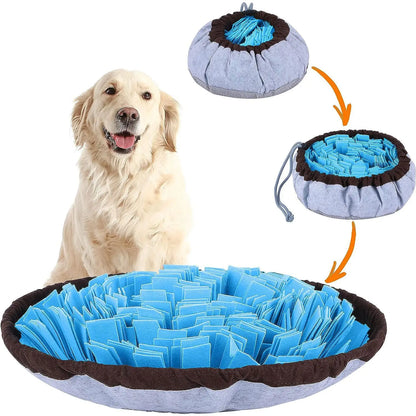 Washable Felt Pet Sniffing Pad Foldable Dog Slow Feeding Mat Toy