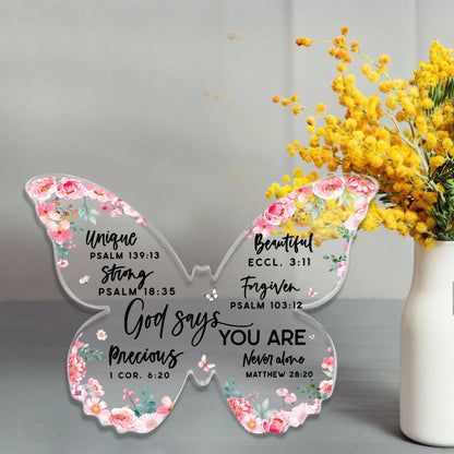 Christian Gifts for Women Birthday Inspiration Religious Gift, God Says You Are Spiritual Gifts