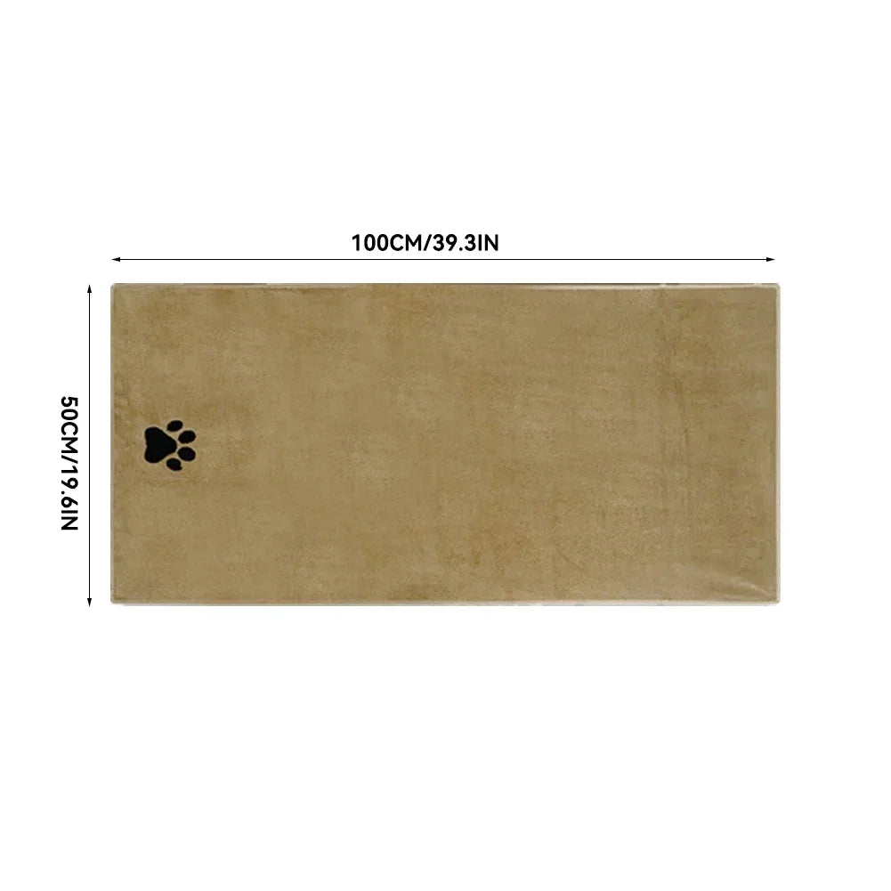 3 Size Options Microfiber Pet Bath Towel Embroidered Super Soft Absorbent Cat Dogs Grooming Supplies