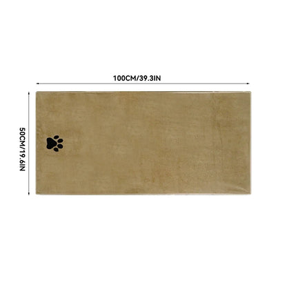 3 Size Options Microfiber Pet Bath Towel Embroidered Super Soft Absorbent Cat Dogs Grooming Supplies